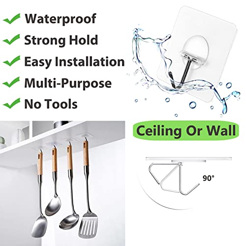 Clear stainless steel hook design