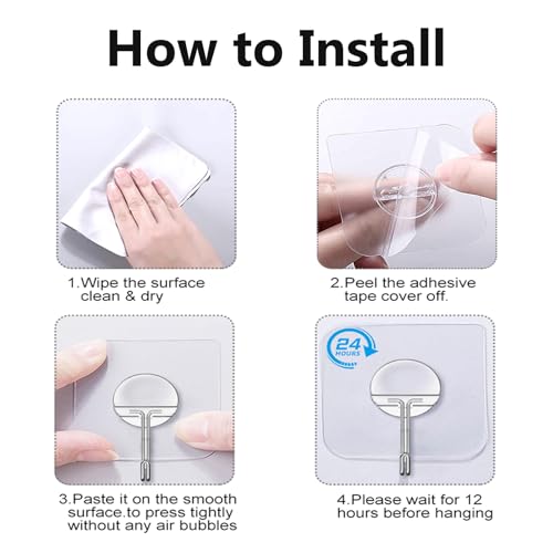 Bathroom organization with hooks