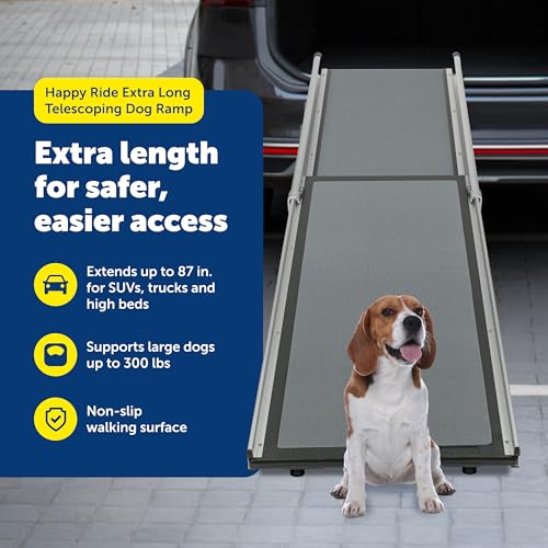 High-traction surface on PetSafe telescoping dog ramp