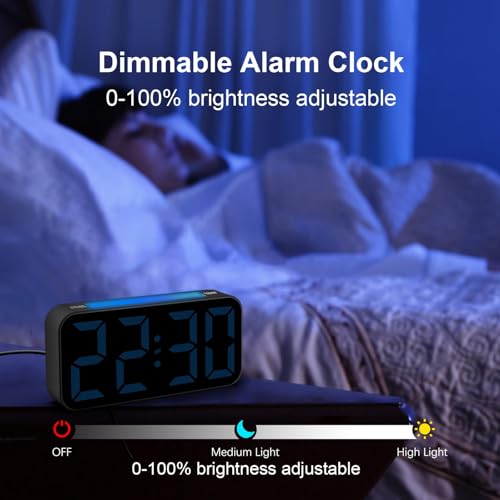 Topski 8010 alarm clock size scale
