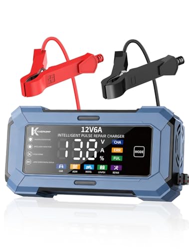 KASPARMP KP02 gray-blue battery charger front view