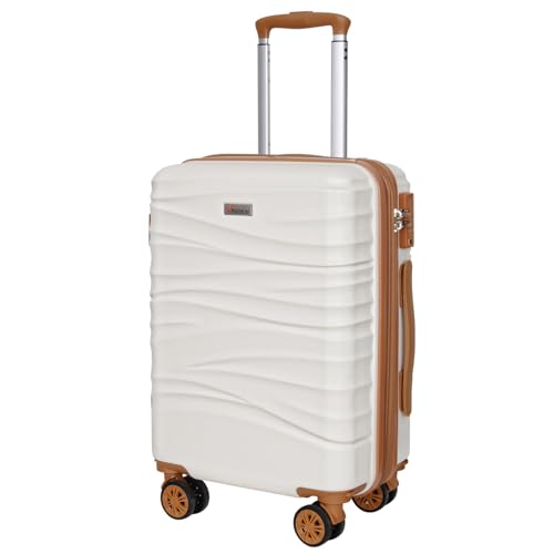 Romswi 21 inch white carry-on front view