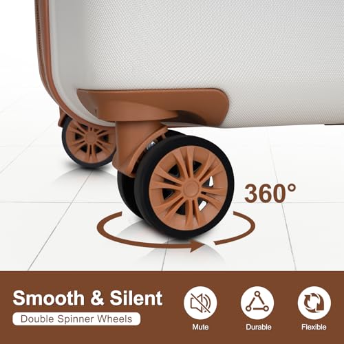 Aluminum handle detail on Romswi carry-on