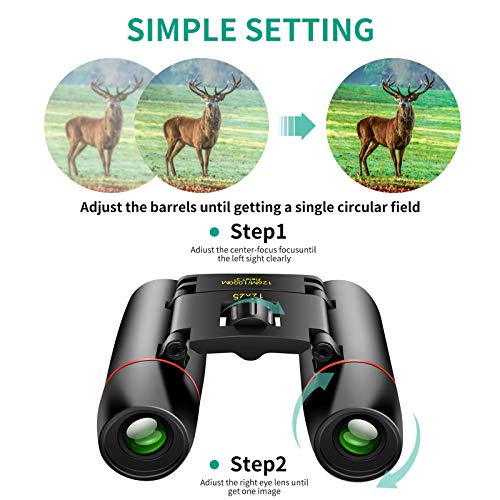 POLDR 12X25 focus knob and eyepiece