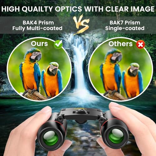 POLDR 12X25 binoculars in carrying bag
