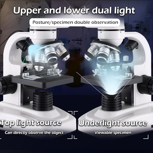 Microscope double focus handwheel