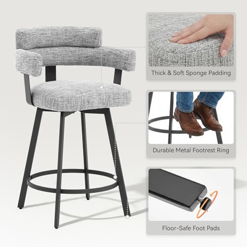 Counter height bar stools with floor protectors