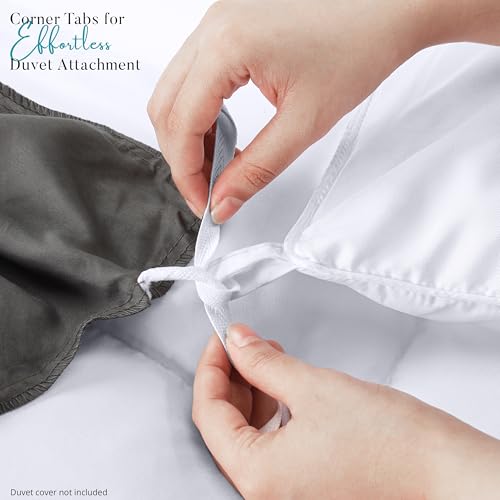 Detailed texture of Utopia Bedding fabric