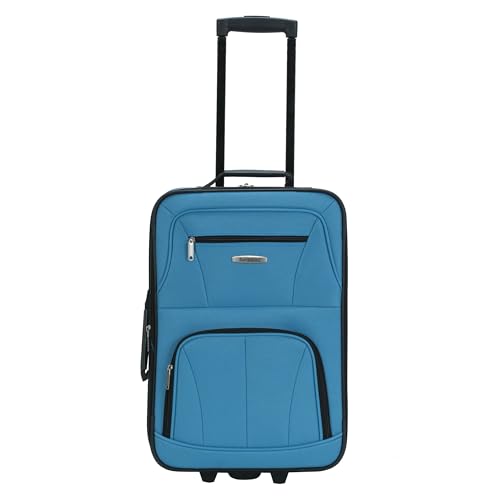 Rockland 2-piece luggage set upright and tote bag