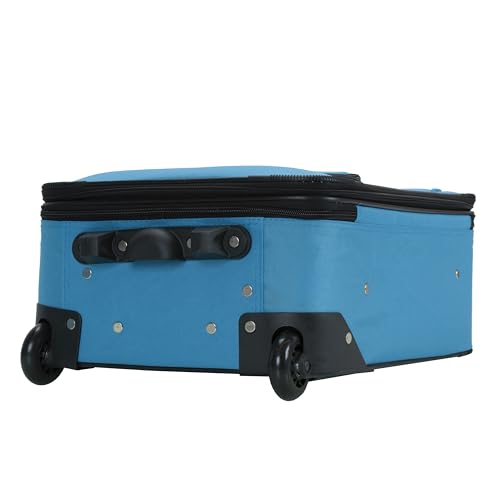 Rockland matching turquoise travel tote bag