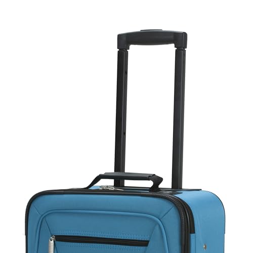 Rockland suitcase with handle extended