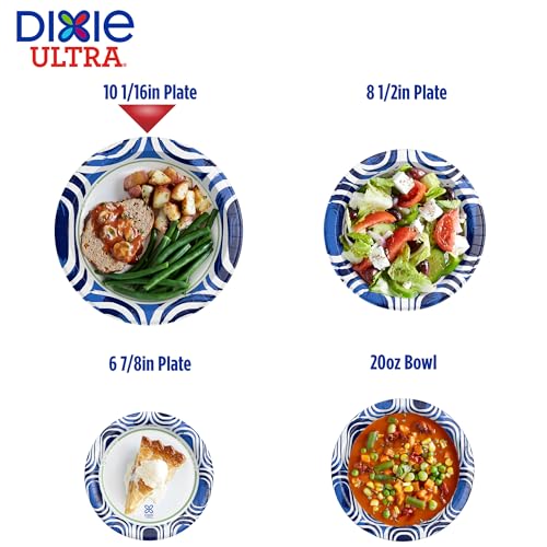 Dixie Ultra 10 inch paper plate front view