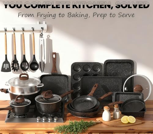 Umite Chef 31 piece set stovetop arrangement