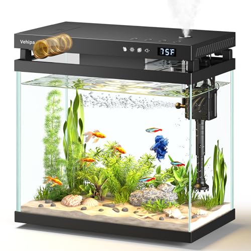Vehipa 2.2 Gallon Smart Aquarium in black