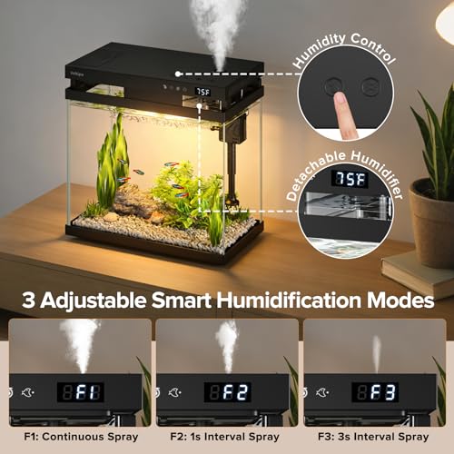 Smart feeding mechanism on Vehipa aquarium