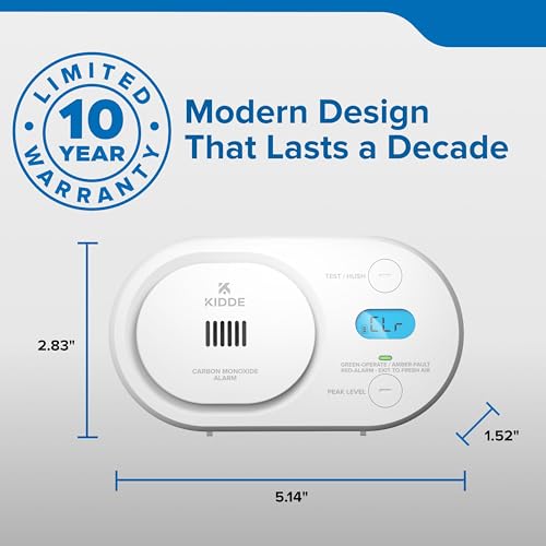 Kidde COBD detector on tabletop surface