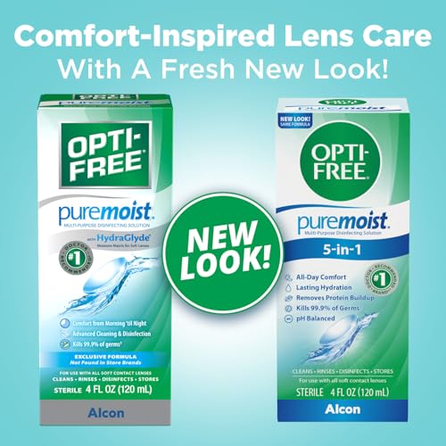 Opti-Free contact lens solution packaging details