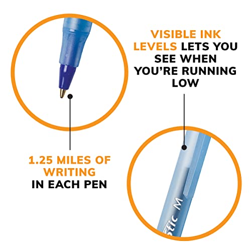 BIC Round Stic pen with cap off
