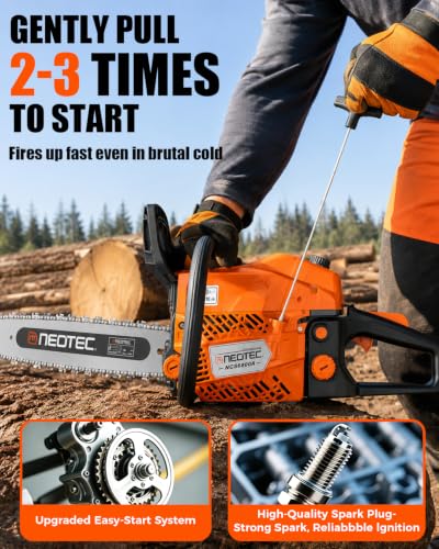 Included accessories for NEO-TEC gas chainsaw