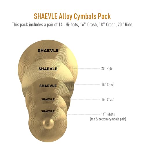 Close up of Shaevle gold alloy cymbal texture
