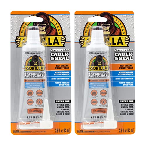 Gorilla 100% Silicone Caulk 2-pack