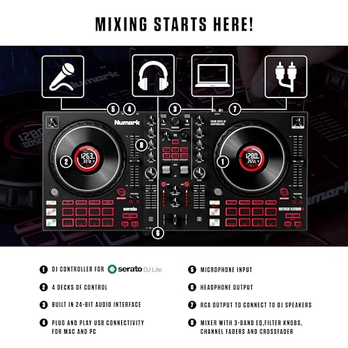 Numark Mixtrack Platinum FX jog wheels