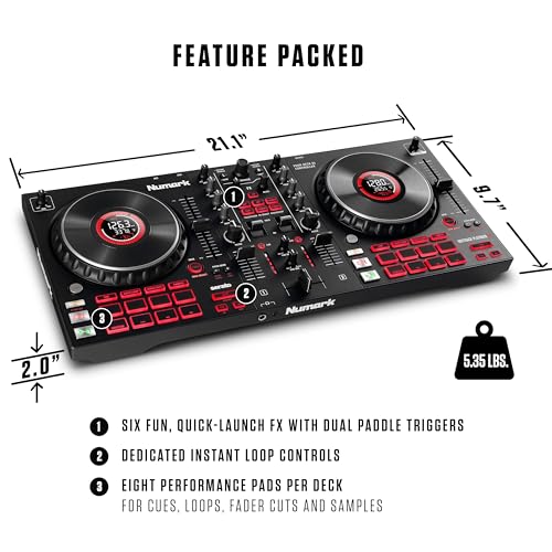 Numark Mixtrack Platinum FX rear ports