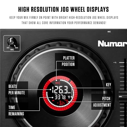 Numark Mixtrack Platinum FX angled side view