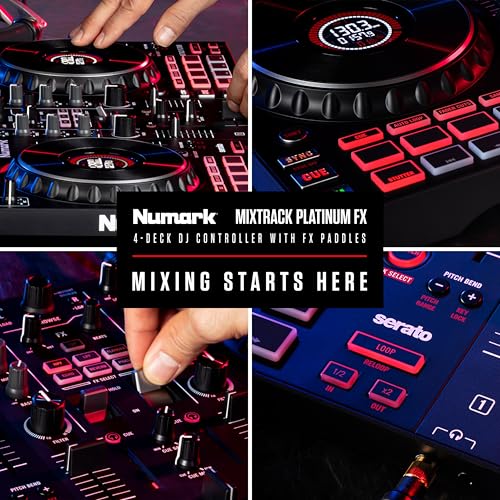 Numark Mixtrack Platinum FX display detail