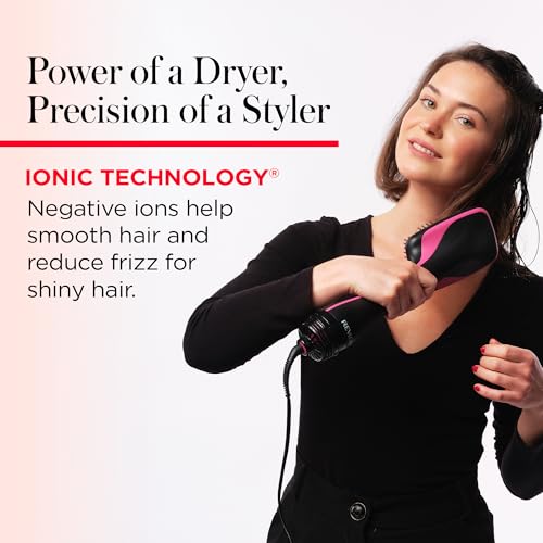 REVLON One-Step Straightening Brush temperature dial