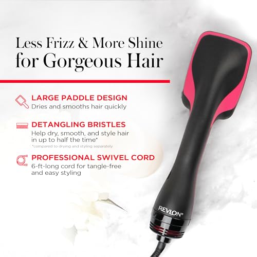 REVLON One-Step Straightening Brush black finish