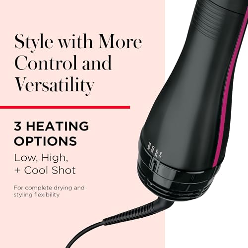 REVLON One-Step Straightening Brush handle grip