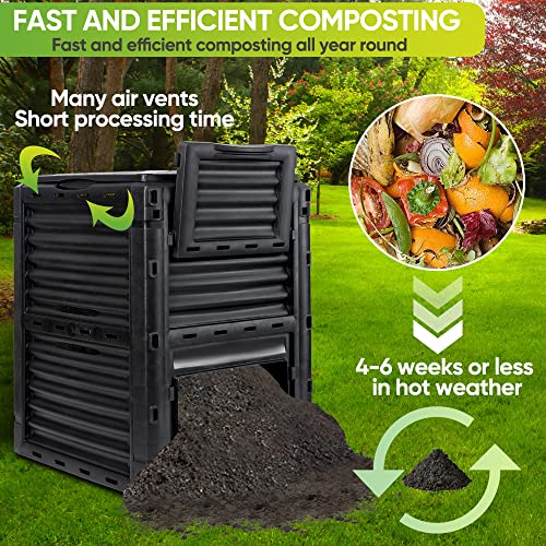 Close up of SUPER DEAL garden composter vents