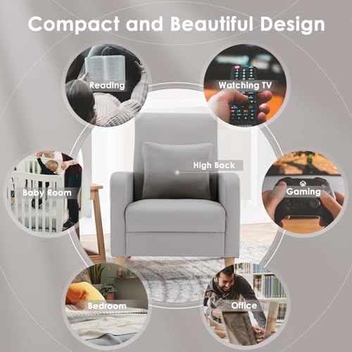 Ergonomic high-back design of COLAMY armchair