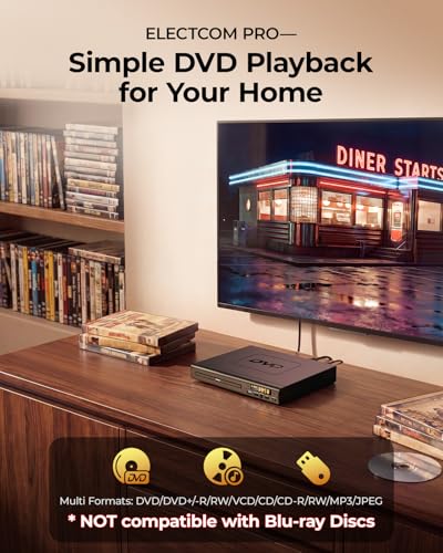 Compact DVD player side profile