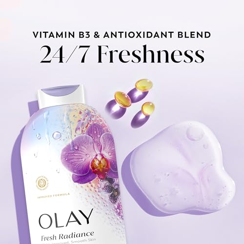 Olay Fresh Radiance benefits graphic