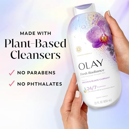 Olay Fresh Radiance bottle side view