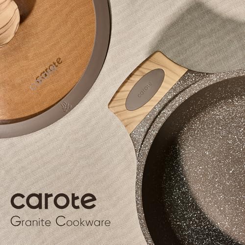 Complete 26 piece CAROTE brown cookware set