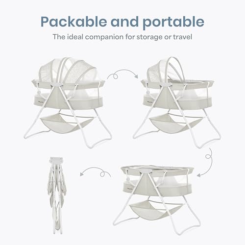 Side profile of Karley infant bassinet