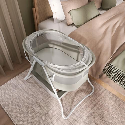 Adjustable canopy mechanism on Karley bassinet