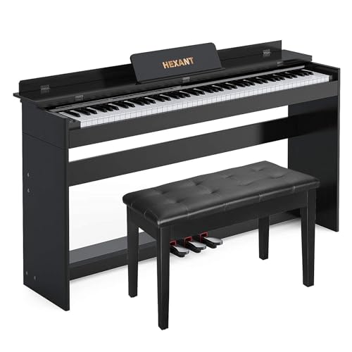 HEXANT 88-Key digital piano in black