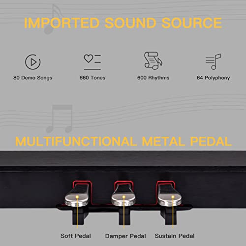 Three-pedal unit for HEXANT piano