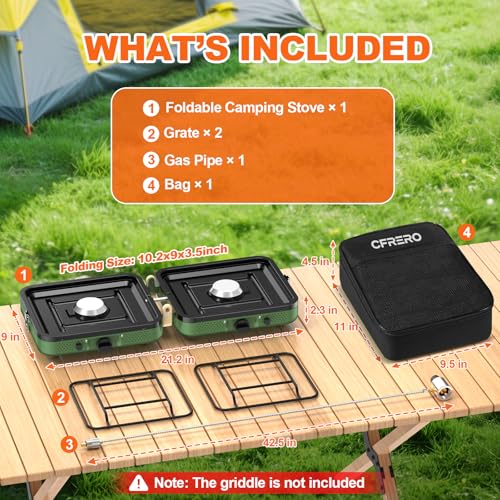 CFRERO camping stove with carry bag included
