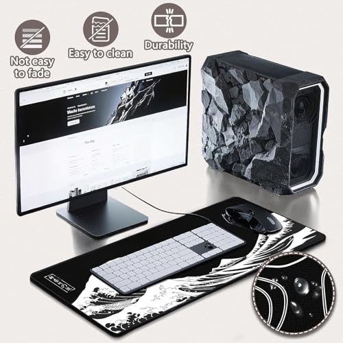 Non-slip rubber base of Yuhijoy desk mat