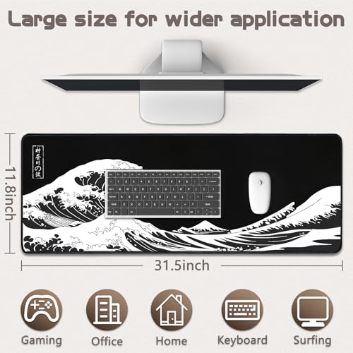Yuhijoy mouse pad with keyboard and mouse setup