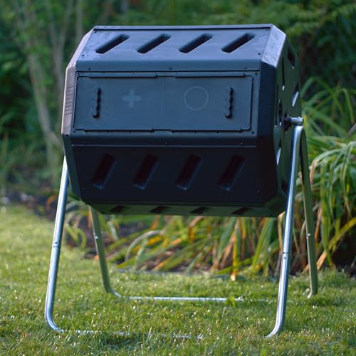 Dual chambers of the IM4000 tumbling composter
