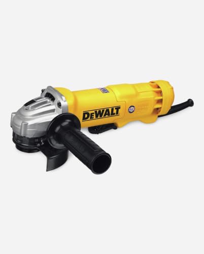 Close up of DEWALT DWE402N quick-change wheel release