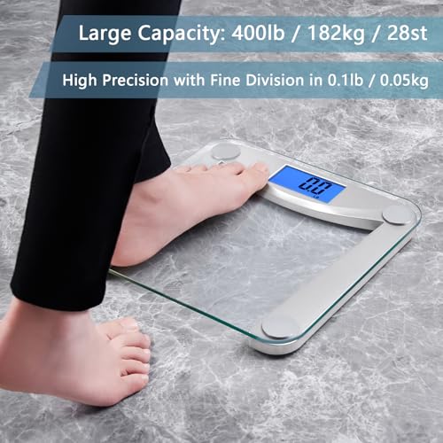 Close up of Vitafit glass scale surface