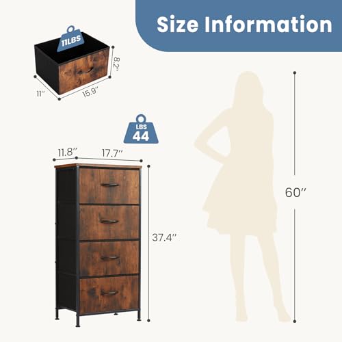 Side view of CAB-4BC nightstand