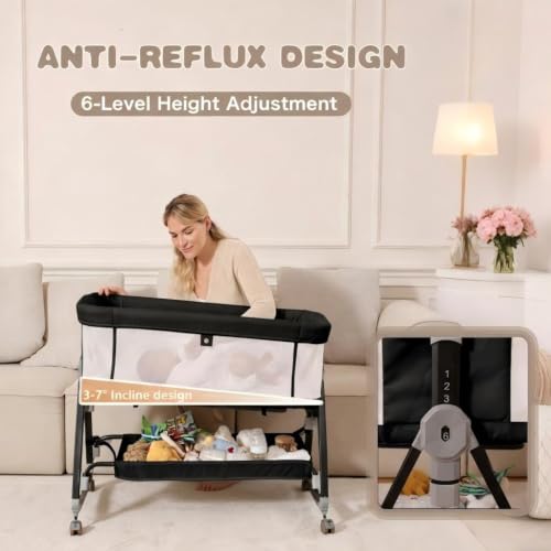 feelogos cosleeper bassinet attached to adult bed